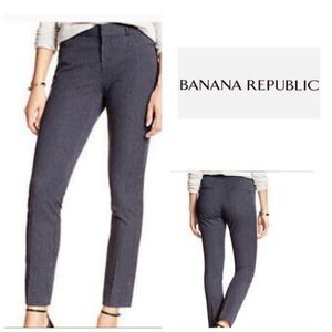 Banana Republic Jackson Fit Bold Blue Striped Ankle Pants